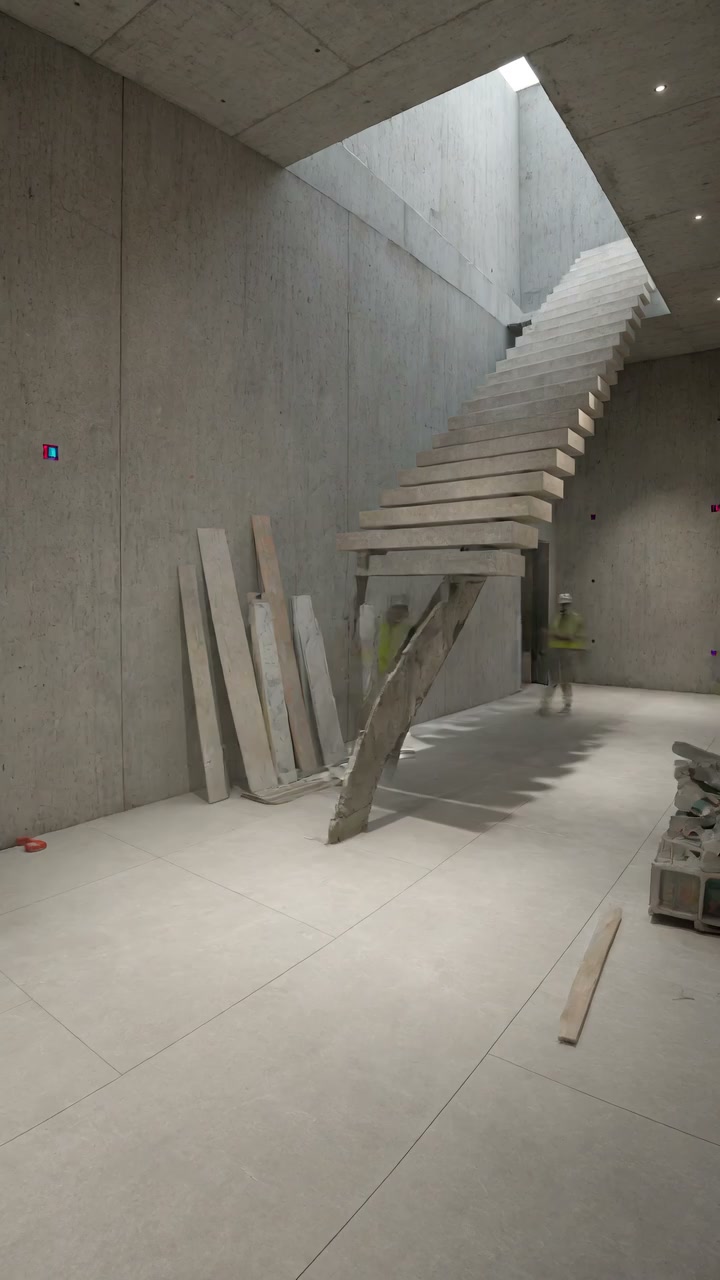 Stunning Time-Lapse! Witness the Gorgeous Transformation of a Minimalist Staircase