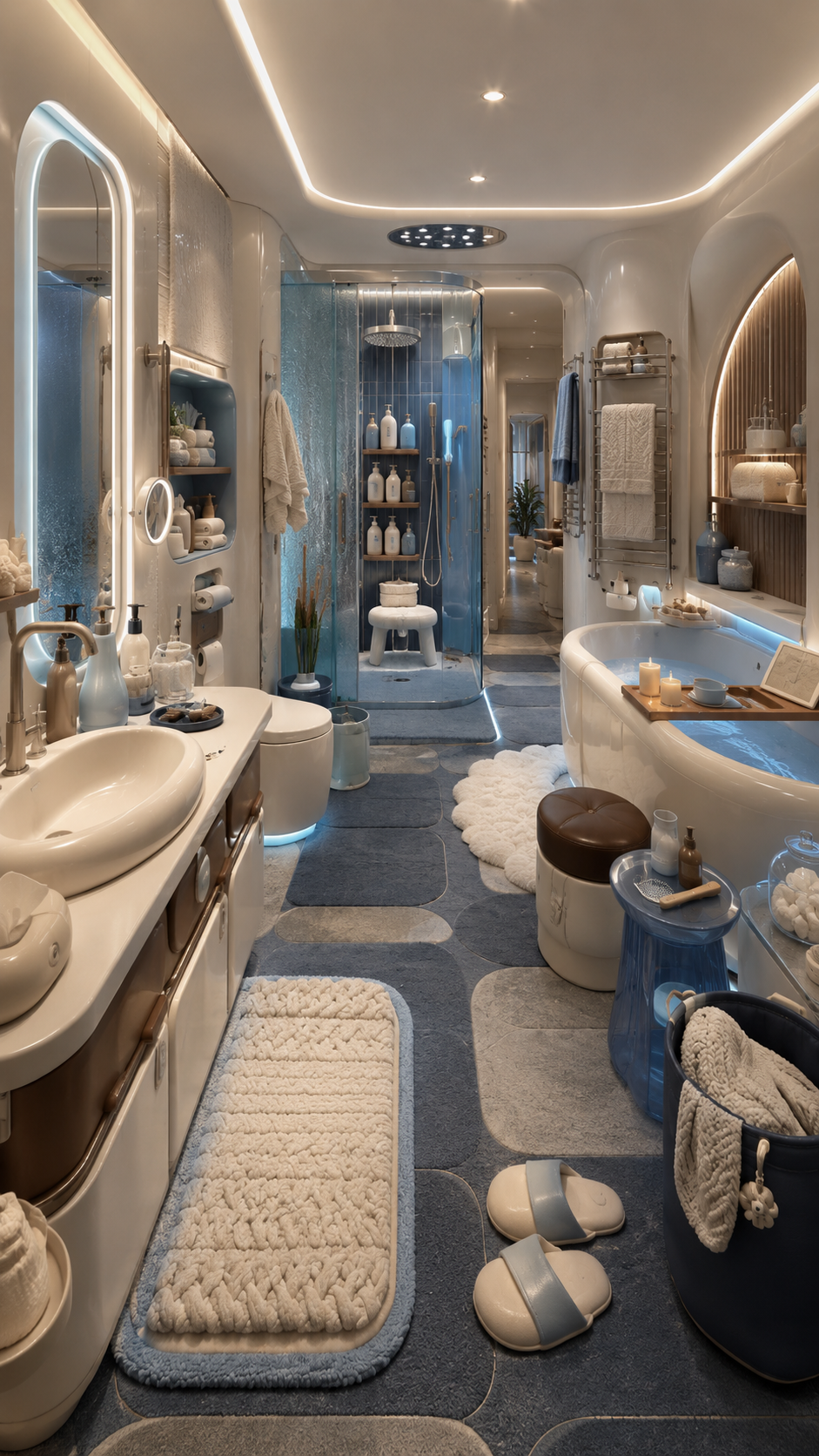 Creamy and Soft Bathroom